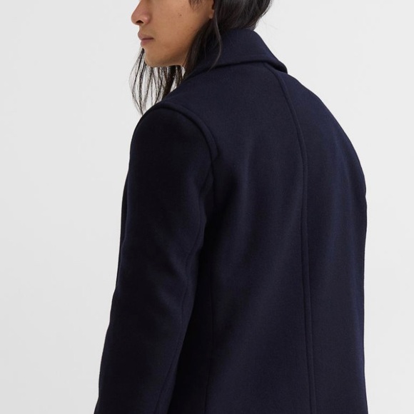 H&M Men’s wear wool double breast pea coats - Picture 4 of 7